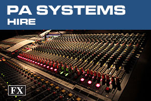 pa systems hire banner
